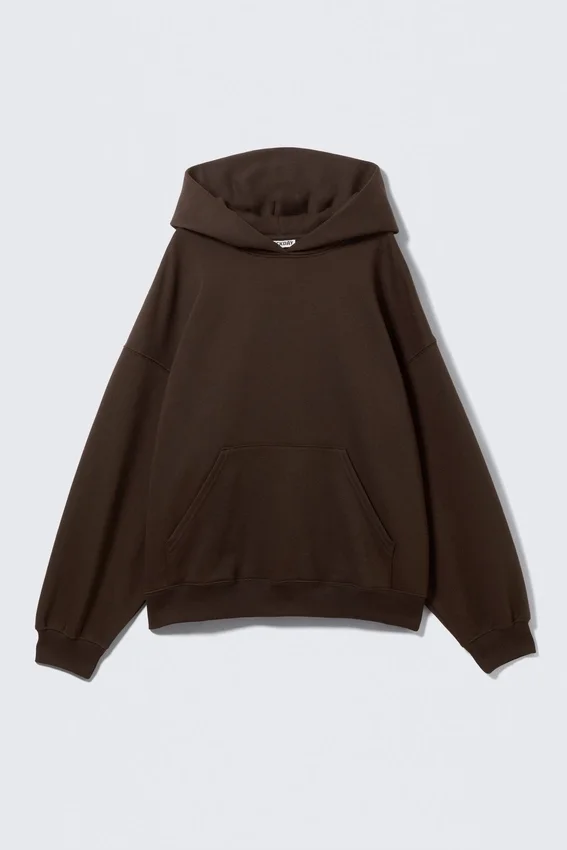 Oversized Heavyweight Hoodie – Dark Brown Oversized Heavyweight Hoodie – Dark Brown