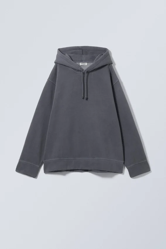 Oversized Heavyweight Hoodie – Dark Dusty Blue Oversized Heavyweight Hoodie – Dark Dusty Blue
