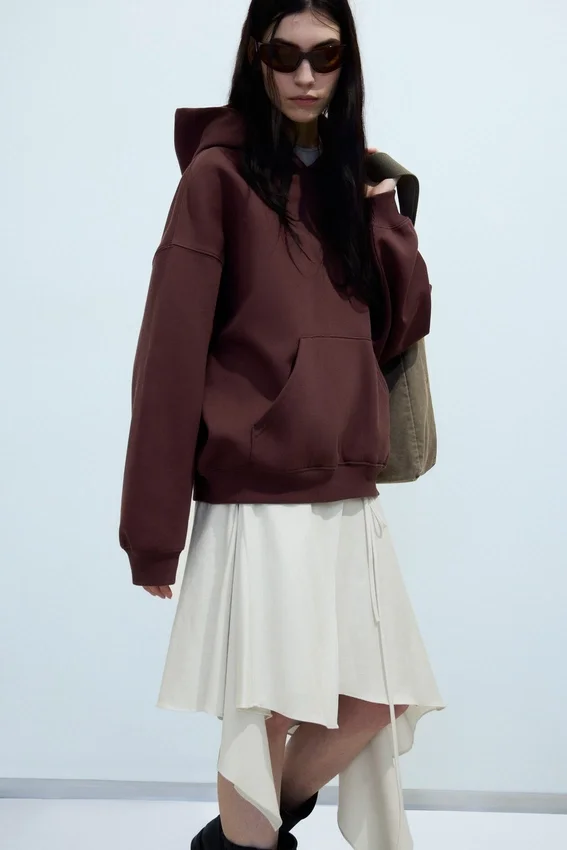 Oversized Heavyweight Hoodie – Dark Red Oversized Heavyweight Hoodie – Dark Red