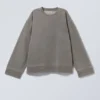 Oversized Heavyweight Sweatshirt – Washed Dusty Grey Oversized Heavyweight Sweatshirt – Washed Dusty Grey
