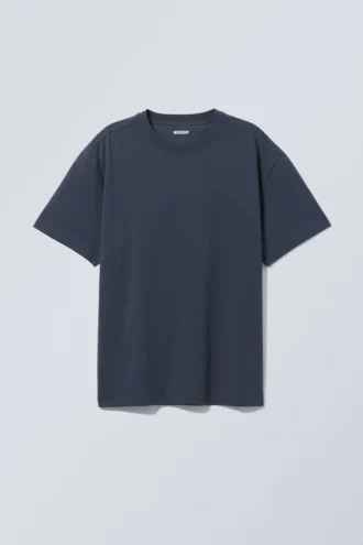Oversized Heavyweight T-Shirt – Dark Blue