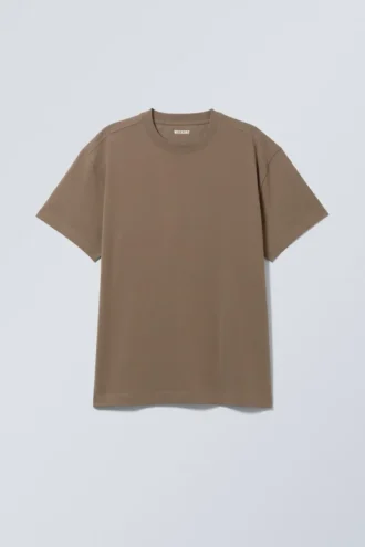 Oversized Heavyweight T-Shirt – Dark Brown