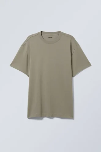 Oversized Heavyweight T-Shirt – Khaki Green
