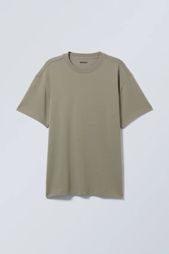 Oversized Heavyweight T-Shirt – Khaki Green Oversized Heavyweight T-Shirt – Khaki Green