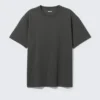 Oversized Heavyweight T-Shirt – off Black Oversized Heavyweight T-Shirt – off Black