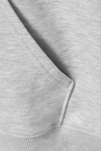 Oversized Heavyweight Zip Hoodie – Grey Melange