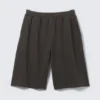 Oversized Knee-Length Terry Shorts – Dark Grey Oversized Knee-Length Terry Shorts – Dark Grey