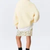 Oversized Knitted Turtleneck Sweater – Light Yellow Oversized Knitted Turtleneck Sweater – Light Yellow