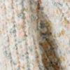 Oversized Knitted Turtleneck Sweater – White – Multicoloured Oversized Knitted Turtleneck Sweater – White – Multicoloured