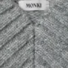 Oversized Knitted V-Neck Sweater – Grey Melange Oversized Knitted V-Neck Sweater – Grey Melange
