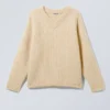 Oversized Knitted Wool-Blend Sweater – Dusty Beige Oversized Knitted Wool-Blend Sweater – Dusty Beige