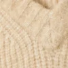 Oversized Knitted Wool-Blend Sweater – Dusty Beige Oversized Knitted Wool-Blend Sweater – Dusty Beige