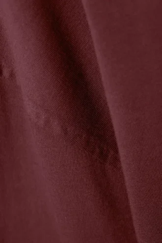 Oversized Long Sleeve T-Shirt – Burgundy