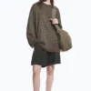 Oversized Long Sleeve T-Shirt – Dark Mole Oversized Long Sleeve T-Shirt – Dark Mole