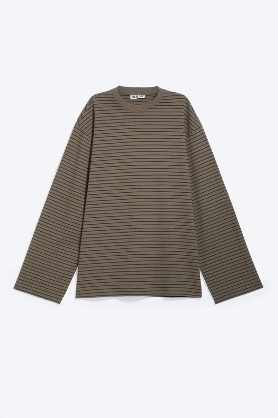 Oversized Long Sleeve T-Shirt – Dark Mole Oversized Long Sleeve T-Shirt – Dark Mole