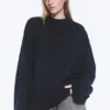 Oversized Long Sleeve T-Shirt – Dark Navy Blue Oversized Long Sleeve T-Shirt – Dark Navy Blue
