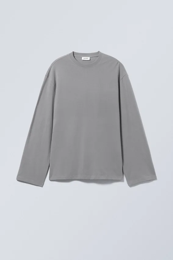 Oversized Long Sleeve T-Shirt – Dusty Grey Oversized Long Sleeve T-Shirt – Dusty Grey