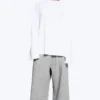Oversized Long Sleeve T-Shirt – White Oversized Long Sleeve T-Shirt – White