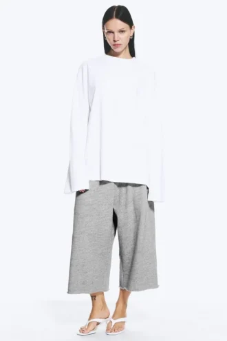 Oversized Long Sleeve T-Shirt – White