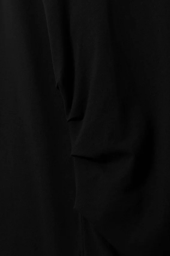 Oversized Long-Sleeved Mini Dress – Black Oversized Long-Sleeved Mini Dress – Black