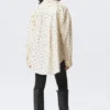 Oversized Long-Sleeved Shirt – Light Yellow – Dot Oversized Long-Sleeved Shirt – Light Yellow – Dot