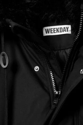 Oversized Padded Parka – Black