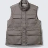 Oversized Padded Utility Vest – Dark Grey Oversized Padded Utility Vest – Dark Grey