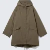 Oversized Parka with Detachable Lining – Khaki Brown Oversized Parka with Detachable Lining – Khaki Brown