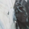 Oversized Printed Poplin Shirt – White & Black Horses Oversized Printed Poplin Shirt – White & Black Horses