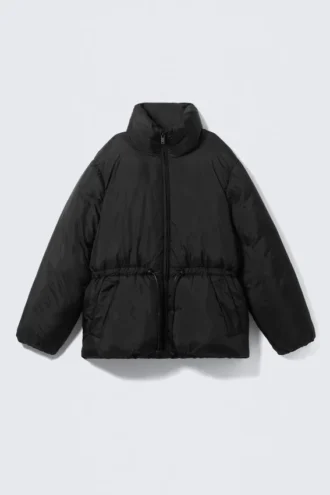 Oversized Puffer Jacket – Black