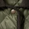 Oversized Quilted Liner Jacket – Dark Khaki Green Oversized Quilted Liner Jacket – Dark Khaki Green