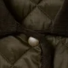 Oversized Quilted Liner Jacket – Khaki Green & Brown Oversized Quilted Liner Jacket – Khaki Green & Brown