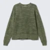 Oversized Ribbed Sweater – Structured Dark Green Oversized Ribbed Sweater – Structured Dark Green