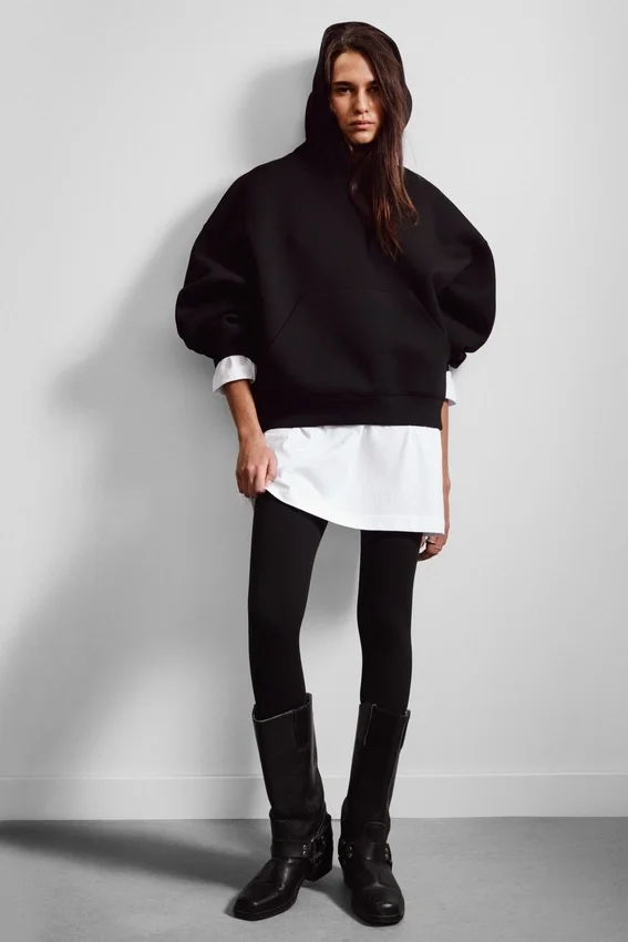 Oversized Scuba Hoodie – Black Oversized Scuba Hoodie – Black