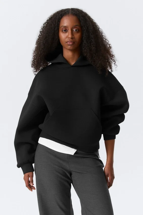 Oversized Scuba Hoodie – Black Oversized Scuba Hoodie – Black