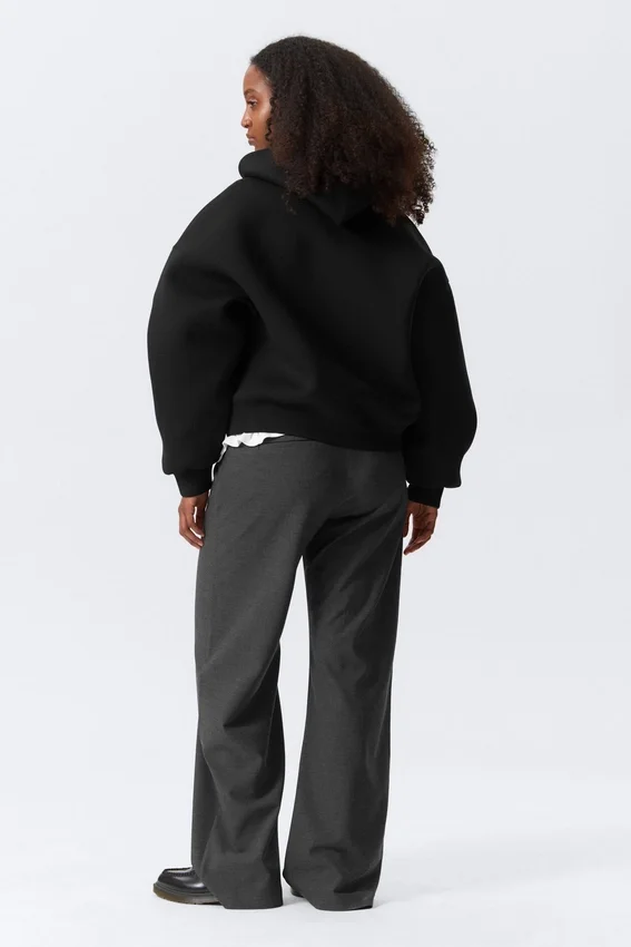 Oversized Scuba Hoodie – Black Oversized Scuba Hoodie – Black