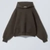 Oversized Scuba Hoodie – Dark Brown Oversized Scuba Hoodie – Dark Brown