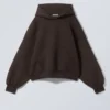 Oversized Scuba Hoodie – Dark Brown Oversized Scuba Hoodie – Dark Brown