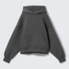 Oversized Scuba Hoodie – Dark Grey Melange Oversized Scuba Hoodie – Dark Grey Melange