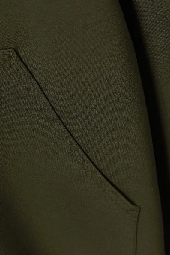 Oversized Scuba Hoodie – Dark Khaki Green Oversized Scuba Hoodie – Dark Khaki Green