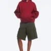 Oversized Scuba Hoodie – Dark Red Oversized Scuba Hoodie – Dark Red