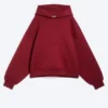 Oversized Scuba Hoodie – Dark Red Oversized Scuba Hoodie – Dark Red