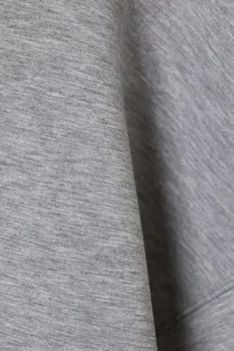 Oversized Scuba Hoodie – Grey Melange