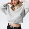 Oversized Scuba Hoodie – Grey Melange Oversized Scuba Hoodie – Grey Melange
