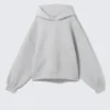 Oversized Scuba Hoodie – Grey Melange Oversized Scuba Hoodie – Grey Melange
