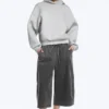 Oversized Scuba Hoodie – Light Grey Oversized Scuba Hoodie – Light Grey
