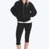 Oversized Scuba Zip-Hoodie – Black Oversized Scuba Zip-Hoodie – Black