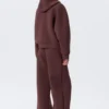Oversized Scuba Zip-Hoodie – Burgundy Oversized Scuba Zip-Hoodie – Burgundy