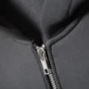 Oversized Scuba Zip-Hoodie – Dark Grey Oversized Scuba Zip-Hoodie – Dark Grey