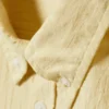 Oversized Seersucker Button Down Shirt – Light Yellow Oversized Seersucker Button Down Shirt – Light Yellow